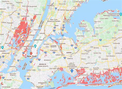 New York flood risk: Map shows areas that could be…