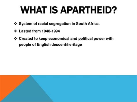 What Is Apartheid System Class 9 - DERIFIT