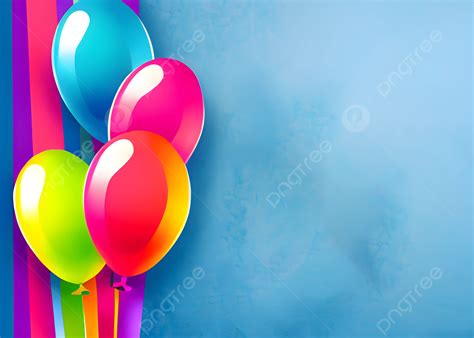 Background For Happy Birthday Banner Design With Many Colorful Bubbles, Birthday, Background ...