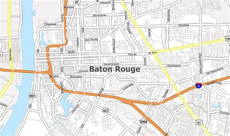 Map Of Baton Rouge Louisiana GIS Geography - FreePrintable.me