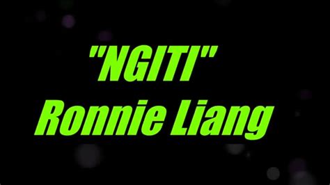 Ngiti by Ronnie Liang Original Key Karaoke - YouTube