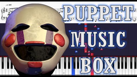 FNAF 2 - Puppet Music Box/Grandfather Clock - Piano Tutorial w/ Sheets ...