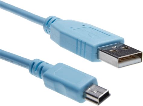 EDIMS 6FT USB to Mini USB Network Routers Cable CAB-Console-USB USB Console Cable for Cisco ...