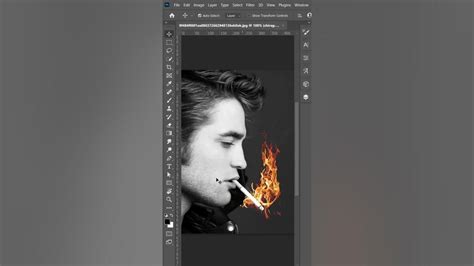 Create fake fire smoke in photoshop #shorts - YouTube