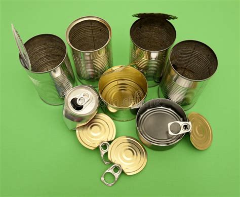 Metal cans for recycling stock image. Image of cans, awareness - 13854685