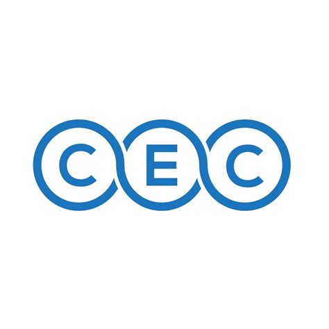 CEC letter logo design on white background. CEC creative initials letter logo concept. CEC ...