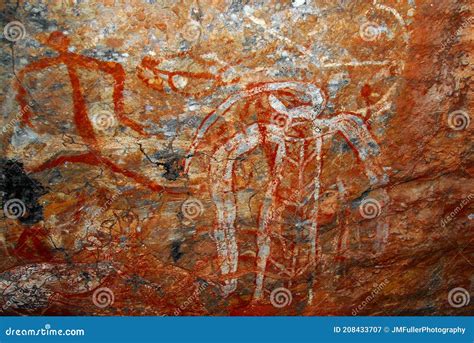 Ancient Australian Hieroglyphs Editorial Photography - Image of aboriginal, northern: 208433707