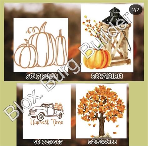 NOT MINE !! | Fall decal, Bloxburg decals codes wallpaper, Bloxburg ...