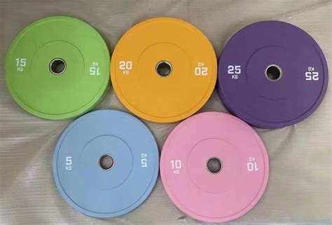 Color Coded Olympic Bumper Plate Weight Plate Gym Equipment For Sale, Gym Exercise Equipment ...