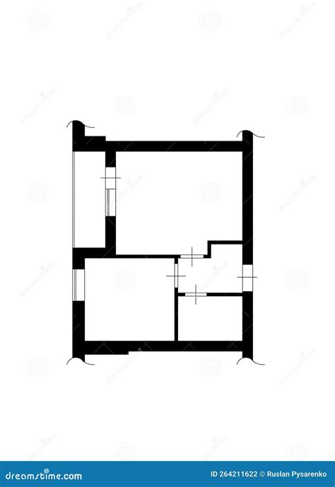 Apartment Plans. House Room Layout. Home Floorplan. Stock Photography ...