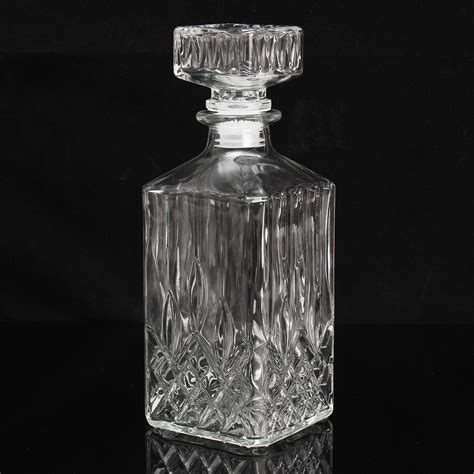 900ml Vintage Decanter Glass Liquor Whiskey Crystal Bottles Stopper ...