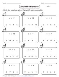 Solving Inequality Equations Worksheets - Tessshebaylo