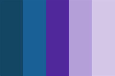 shades of blue and purple Color Palette