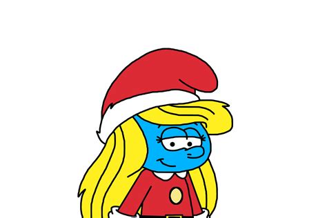 Smurfette with Christmas outfit by Ultra-Shounen-Kai-Z on DeviantArt