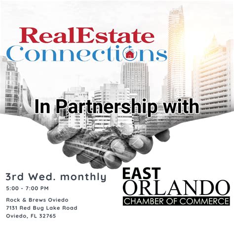 Real Estate Connections in partnership with the East Orlando Chamber, Orlando FL - Apr 19, 2023 ...