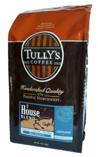 Tully's Coffee House Blend, Ground, 12-Ounce Bags (Pack of 2) | House ...