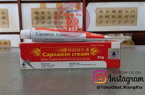 CAPSAICIN CREAM – UNTUK NYERI SENDI, ENCOK, KESELEO – RiangRia