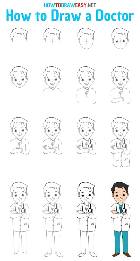 How to Draw a Doctor Easy - How to Draw Easy