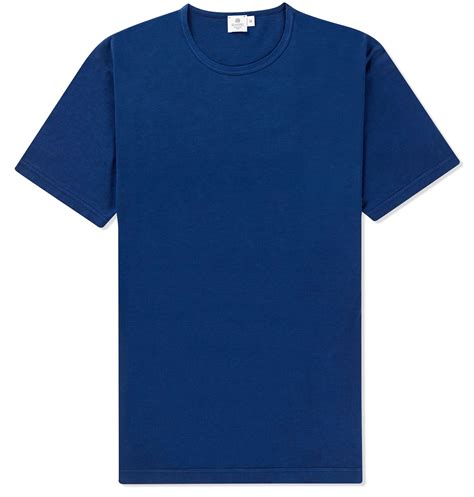 Sunspel Indigo Tshirt in Blue for Men | Lyst