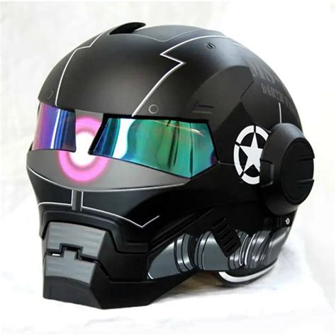 Aliexpress.com : Buy 2016 NEW Matte/ Bright Black MASEI motorcycle helmet IRONMAN Iron Man ...