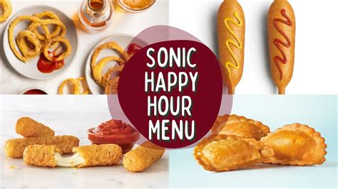 Sonic Happy Hour Menu 2024