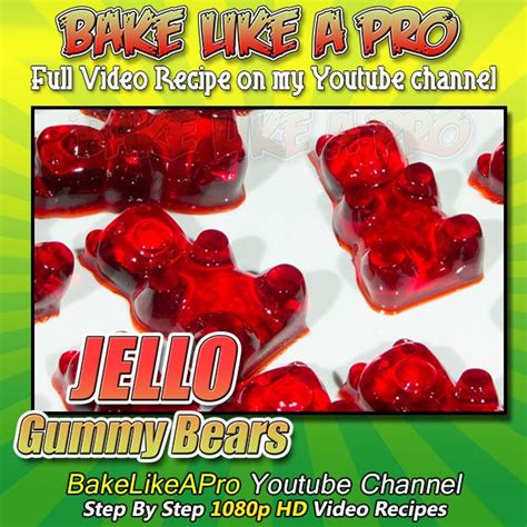 Easy JELLO Gummy Bears Recipe