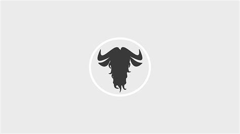 Gnu logo, minimal, Technology, HD wallpaper | Peakpx