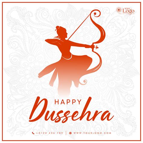 Illustration of happy Dussehra greeting Card vector design 25398240 ...