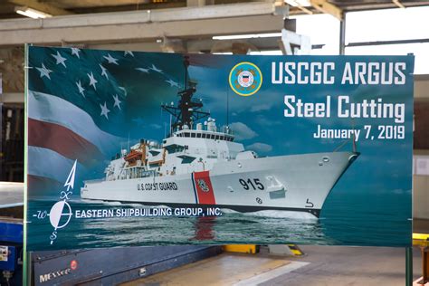 Future USCGC Argus, OPC #1, Steel Cut, Jan 7, 2019 | Chuck Hill's CG Blog