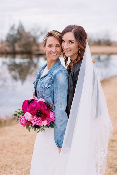 These Brides Look So in Love in Their Rustic Rose Barn Wedding