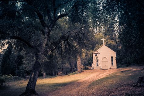Rustic Church In Evening Light Free Stock Photo - Public Domain Pictures
