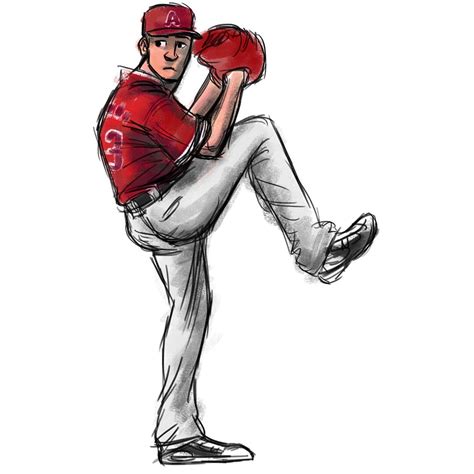 Baseball Player Sketch at PaintingValley.com | Explore collection of Baseball Player Sketch