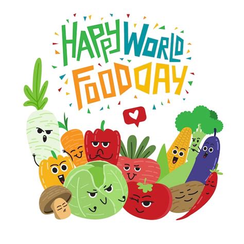 Premium Vector | World food day poster