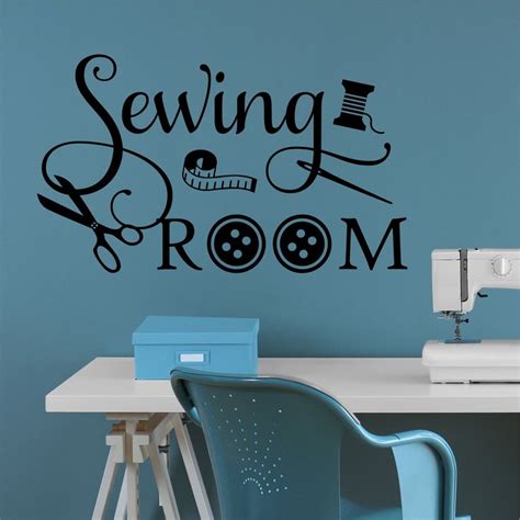 Craft Room Wall Decal Sewing Room, Crafting Office Vinyl Wall Lettering, Sewing Quote for Home ...