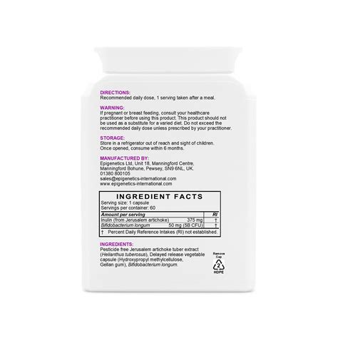 Bifidobacterium Longum pack of 60 capsules - Epigenetics