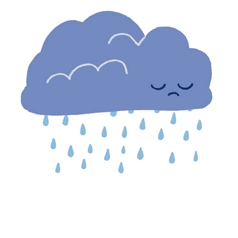 Sad Rain Sticker for iOS & Android | GIPHY