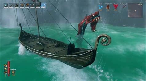 sea serpent capture: valheim - YouTube