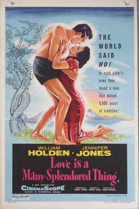 Love is a Many Splendored Thing Original Movie Poster UK DC 20"x30 ...