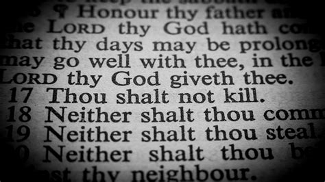 2-28-BO Bible Text - Thou shalt not kill