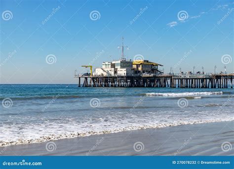 Santa Monica Pier and Beach Editorial Photography - Image of coastal ...