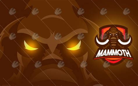 Mammoth eSports Logo | Mammoth Mascot Logo For Sale - Lobotz LTD