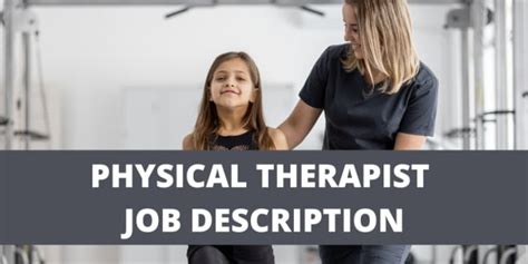 Physical Therapist Job Description | CareerCloud