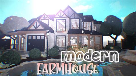 Bloxburg Modern Farmhouse Mansion | Jackd Rpaskal