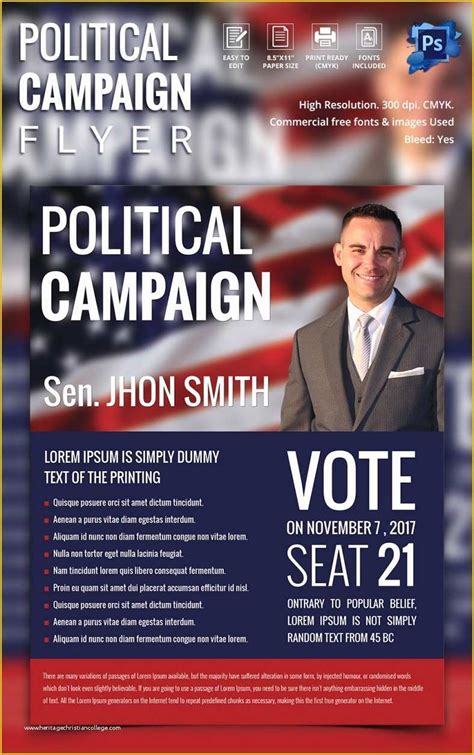 Free Political Campaign Flyer Templates Of Campaign with these Elegant Free Political Campaign ...