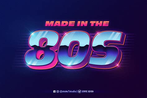 FREE | 80s Style Text Mockup :: Behance