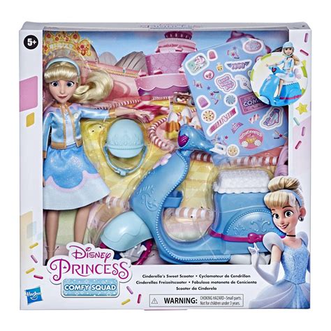 Disney Princess Comfy Squad Cinderella's Sweet Scooter | Disney princess toddler dolls, Disney ...