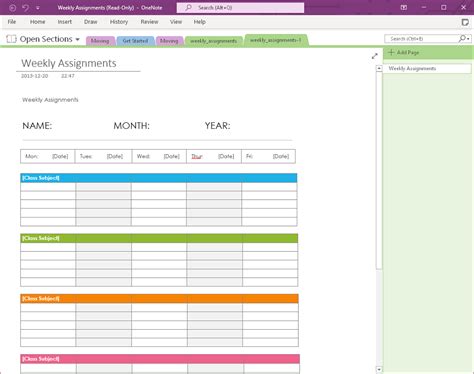 Onenote notebook templates 2016 - sosvast