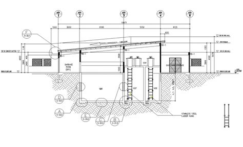 Section of cistern tank and pit plan – Artofit