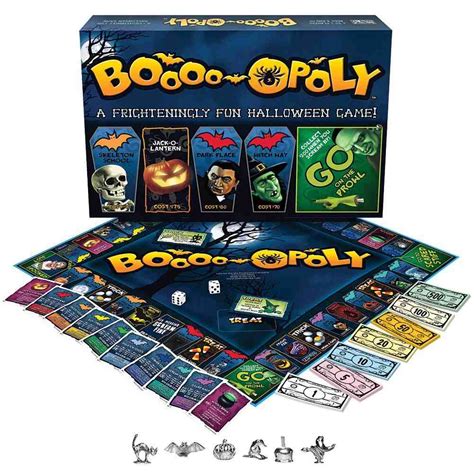 Boo-Opoly Exciting Halloween-Themed Classic Monopoly Board Game ...