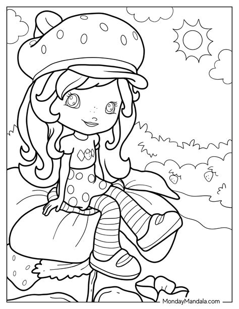 22 Strawberry Shortcake Coloring Pages (Free PDF Printables)